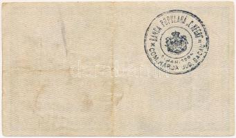 1918. 25K "3116" 3mm, hullámos hátlappal, hátoldalán román felülbélyegzéssel T:III