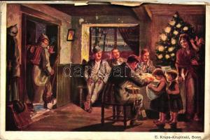 WWI christmas, soldiers s: E. Krupa-Krupinski (r)