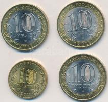 Oroszország 2011. 10R (4xklf) T:2 Russia 2011. 10 Roubles (4xdiff) C:XF