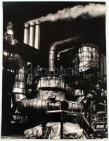 cca 1970 Gebhardt György (1910-1993): Erőmű, jelzetlen vintage fotóművészeti alkotás a szerző hagyatékából, 40x30 cm