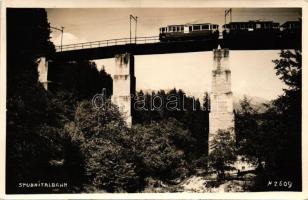 1952 Stubaitalbahn, railway bridge, tram