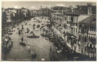 Venice, Venezia; Canal Grande in festa / festival (Rb)