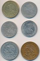 Mexikó 1965-1988. 20c-500P (6xklf) T:vegyes
Mexico 1965-1988. 20 Centavos - 500 Pesos (6xdiff) C:mix...