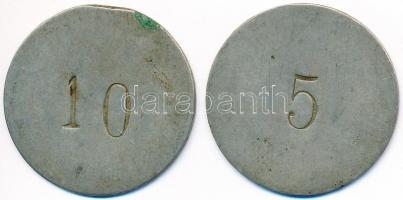 ~1900 2db bárca "5" és "10" véséssel T:3