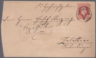 1868 Díjjegyes boríték BRZEZAN - kék (CZ)ERNOWITZ - KOLOZSVÁR - Zalathna