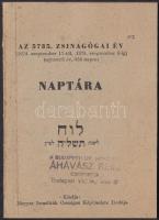 1974-1975 Az 5735. Zsinagógai év izraelita naptára, Magyar Izraeliták Országos Képviselete Irodája. Tele imákkal, illetve tudnivalókkal
