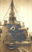 1910 Pola, K.u.K. Kriegsmarine, ship, Alois Beer photo, Verlag F. W. Schrinner