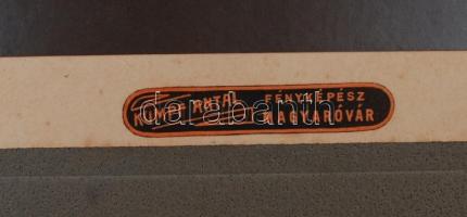 1924 A Magyaróvári kir. Gazdasági Akadémia Segélyző Egylete tablója, 20 nevesített portréval, Kumpf ...