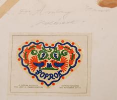 cca 1930 Dr. Amberg Ernő (Soproni Fotóklub): Halászok, aláírt vintage fotóművészeti alkotás, 30x39 c...