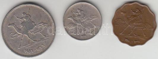 Szudán 1956. 10g Cu-Ni + 1969. 2g Cu-Ni + 1970. 5m Br T:2-
Sudan 1956. 10 Ghirsh Cu-Ni + 1969. 2 Ghi...