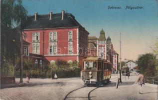 Debrecen, pályaudvar, vasútállomás, villamosok (EK)