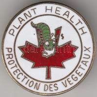 Kanada DN "Növények egészsége" zománcozott fém jelvény, hátoldalán "BREADNER CANADA" gyártói jelzéssel T:2 Canada ND "Plant Health - Protection des Vegetaux" enamelled metal badge with "BREADNER CANADA" makers mark on back C:XF