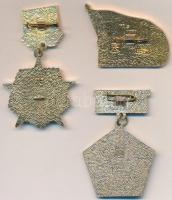 Szovjetunió DN Zománcozott harckocsi kitűző + zománcozott vadászrepülős jelvény + zománcozott ejtőer...