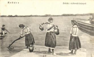 Mohács, Sokac Vízhordó lányok, kiadja Pollák Róbert