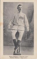 Stutzbart Márton, I. magyar Jockey / First Hungarian jockey (Rb)