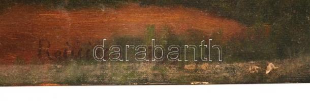 Olvashatatlan jelzéssel: Nyár az erdőn, olaj, vászon, 42×64 cm