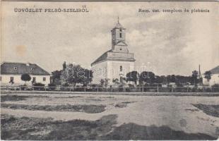 Felsőszeli, Római katolikus templom és plébánia; Kóvári S. fényképész / Roman Catholic church and rectory (EK)