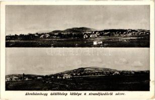 Ábrahámhegy üdülőtelep a strandfürdőről (kis szakadás / small tear)