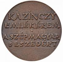 Borsos Miklós (1906-1990) DN "Kazinczy Emlékérem a szép magyar beszédért" Br emlékérem (52...
