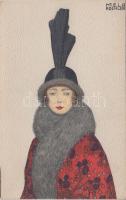 Lady with hat, B.K.W.I. 481-1. s: Mela Koehler