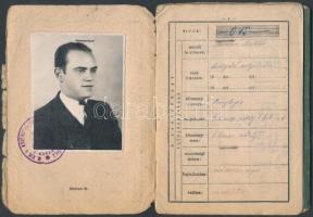 1943 Szamosőrmező(Románia), Izraelita vallású, kisegítő szolgálatos személy számára kiállított fényk...