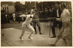 Fencing competition, photo