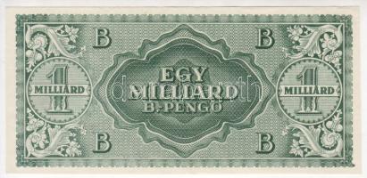 1946. 1000.000.000B.-pengő (1 milliárd) "zöld"  papírhibával zöld nyomdafestékkel! T:I