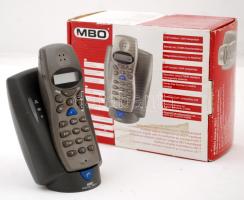 MBO Alpha 2621 típusú hordozható vezetékes telefon, töltővel, adapterrel, tölthető elemmel, saját dobozában