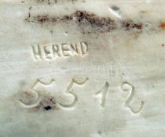 Herendi mulatozók, kézzel festett, jelzett (Lux Elek), hibátlan, m:21,5 cm