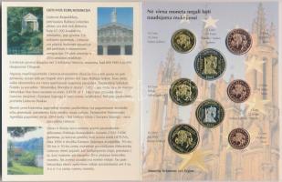 Litvánia 2004. "Euro Próbaveretek" 1c-2 (8xklf) fémpénz szettben, díszkiadás T:1
Lithuani...
