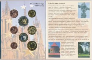 Litvánia 2004. "Euro Próbaveretek" 1c-2 (8xklf) fémpénz szettben, díszkiadás T:1
Lithuani...