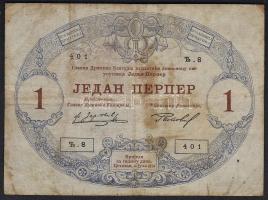Montenegro 1914. 1P T:II foltos