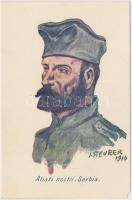 Aliati nostri Serbie / WWI Serbian soldier s: Steurer (EM)