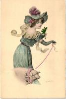 Lady with pig, s: Kratky