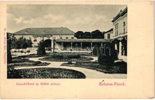 Balatonfüred, Grand hotel, fedett sétány, Wild Péter étterme