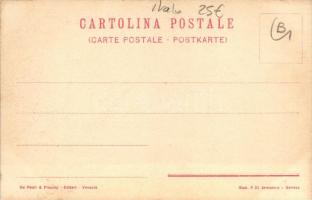 Venezia, Venice; Erbaria / market place; litho art postcard s: R. Tafuri