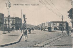 Messina, Piazza Cairoli, Via Garibaldi / square, street, tram