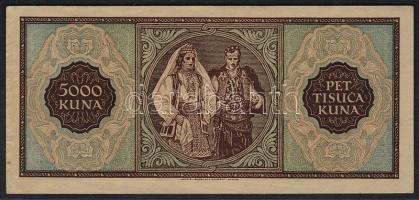 Horvátország 1943.07.15. 5000K T:I-