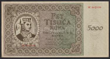 Horvátország 1943.09.01. 5000K T:I