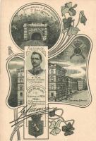 Torino, Caserma Cernala, Fréjus Rail Tunnel, Prince Emanuele Filiberto of Savoy-Aosta, Art Nouveau, litho