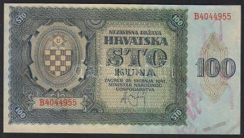 Horvátország 1941. 100K T:I