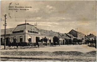 Ipolyság, Masaryk tér, Népbank / square, bank