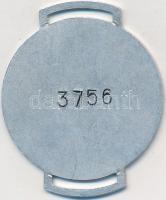 DN "Nyomozó - Magyar Államrendőrség" sorszámozott "3756" fém jelvény (50-41mm) T...