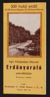 cca 1930-1940 Bp.IV., Az Egri Főképtalan Monori Erdőnyaraló Parcellázási Irodájának parcellázási térképpel ellátott prospektusa