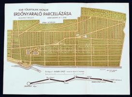 cca 1930-1940 Bp.IV., Az Egri Főképtalan Monori Erdőnyaraló Parcellázási Irodájának parcellázási tér...