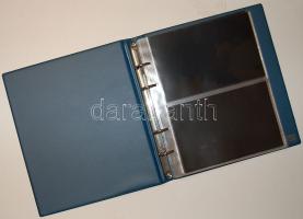 Lindner bankjegy berakó, 25 lappal, kék színben