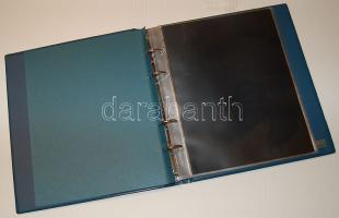 Lindner bankjegy berakó, 25 lappal (10x2-es és 15x4-es osztású), kék színben