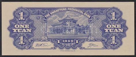 Kína/ Kwangtung Provincial Bank 1949. 1Y T:I