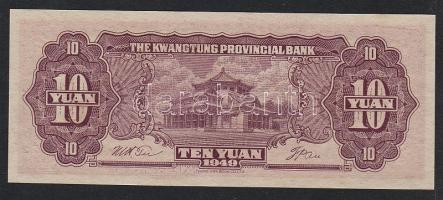 Kína/ Kwangtung Provincial Bank 1949. 10Y T:I