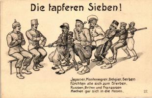 Die tapferen Sieben! / WWI military propaganda, humour